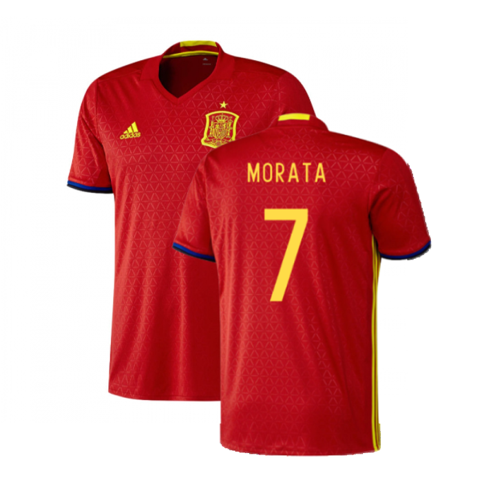 Spain 2016-17 Home Shirt (XS) (Excellent) (Morata 7)