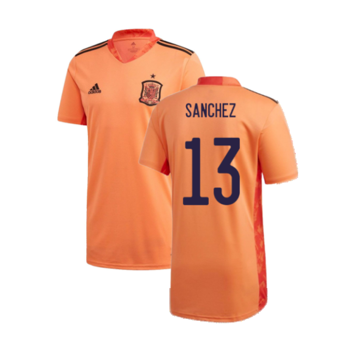 Spain 2020-21 Home Goalkeeper Shirt (L) (BNWT) (Sanchez 13)