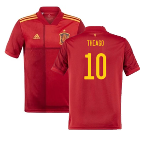 Spain 2020-21 Home Shirt (S) (Good) (THIAGO 10)_0