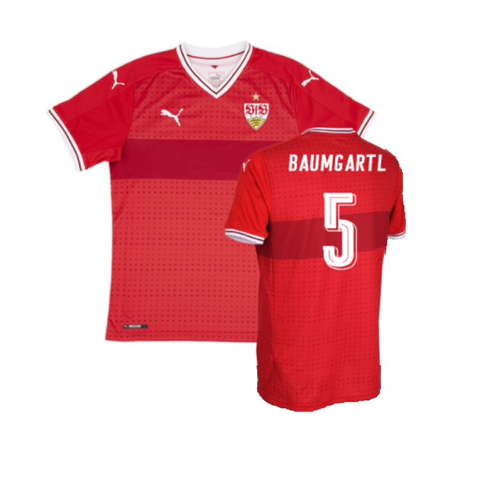 Stuttgart 2017-18 Away Shirt (Sponsorless) (XXL) (Excellent) (Baumgartl 5)