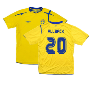 Sweden 2006-07 Home Shirt (XL) (Excellent) (Allback 20)_0