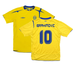 Sweden 2006-07 Home Shirt (XL) (Excellent) (Ibrahimovic 10)_0