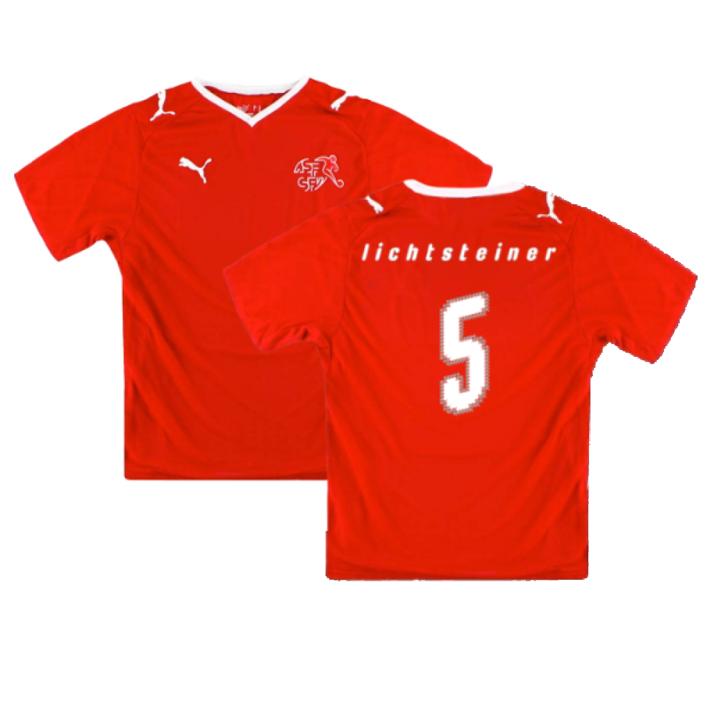 Switzerland 2008-10 Home Shirt (Excellent) (Lichtsteiner 5)_0