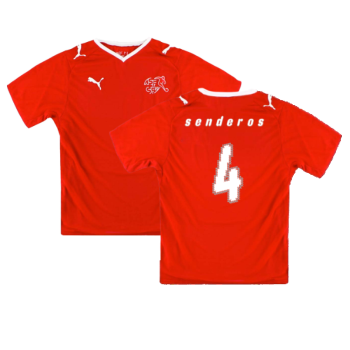 Switzerland 2008-09 Home Shirt (S) (Good) (Senderos 4)