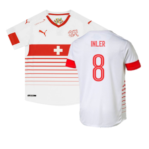 Switzerland 2016 Away Shirt (M) (Excellent) (Inler 8)_0