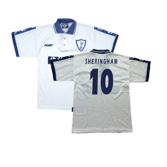 Tottenham 1995-97 Home Shirt (S) (Very Good) (Sheringham 10)_0