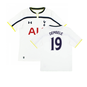Tottenham 2014-2015 Home Shirt (S) (Very Good) (DEMBELE 19)_0