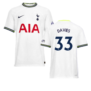 Tottenham 2022-23 Home Shirt (XL) (DAVIES 33) (Mint)_0