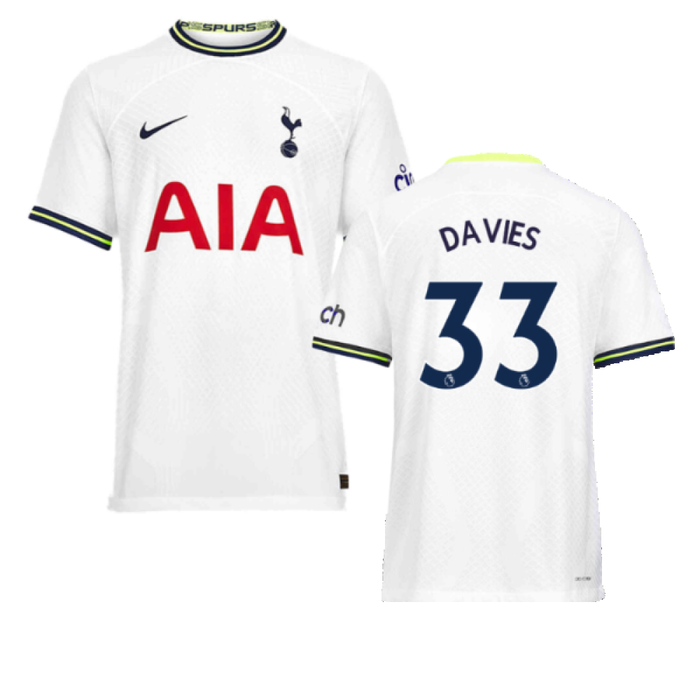 Tottenham 2022-23 Home Shirt (XL) (DAVIES 33) (Mint)