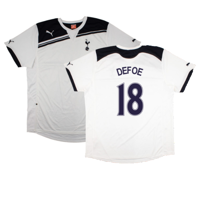 Tottenham Hotspur 2010-11 Home Shirt (Sponsorless) (2XL) (Mint) (Defoe 18)