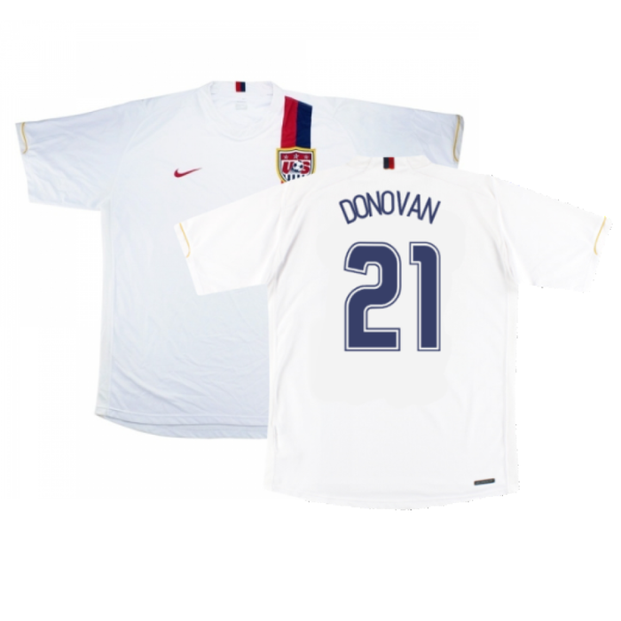 USA 2006-08 Home Shirt (XL) (Excellent) (Donovan 21)