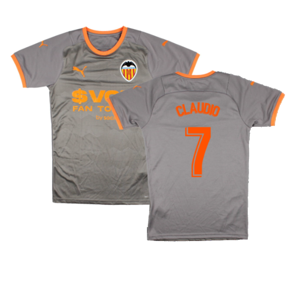 Valencia 2021-22 Fourth Shirt (M) (Mint) (CLAUDIO 7)_0