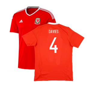 Wales 2016-17 Home Shirt (S) (Excellent) (Davies 4)_0