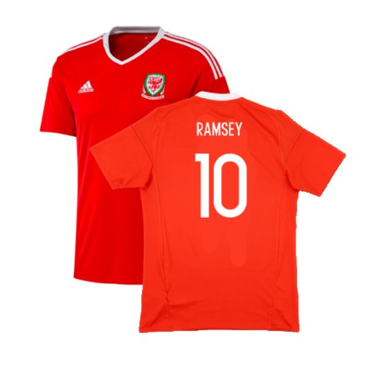 Wales 2016-2017 Home Shirt (S) (Excellent) (Ramsey 10)_0