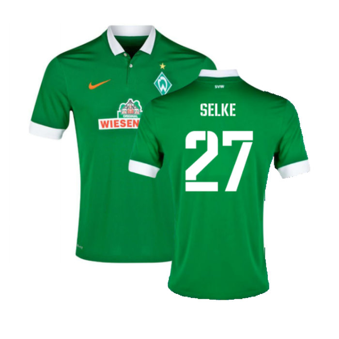 Werder Bremen 2014-15 Home Shirt (L) (Mint) (Selke 27)