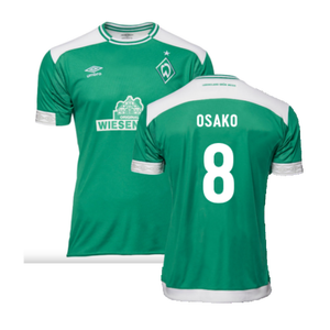 Werder Bremen 2018-19 Home Shirt (M) (Mint) (Osako 8)_0