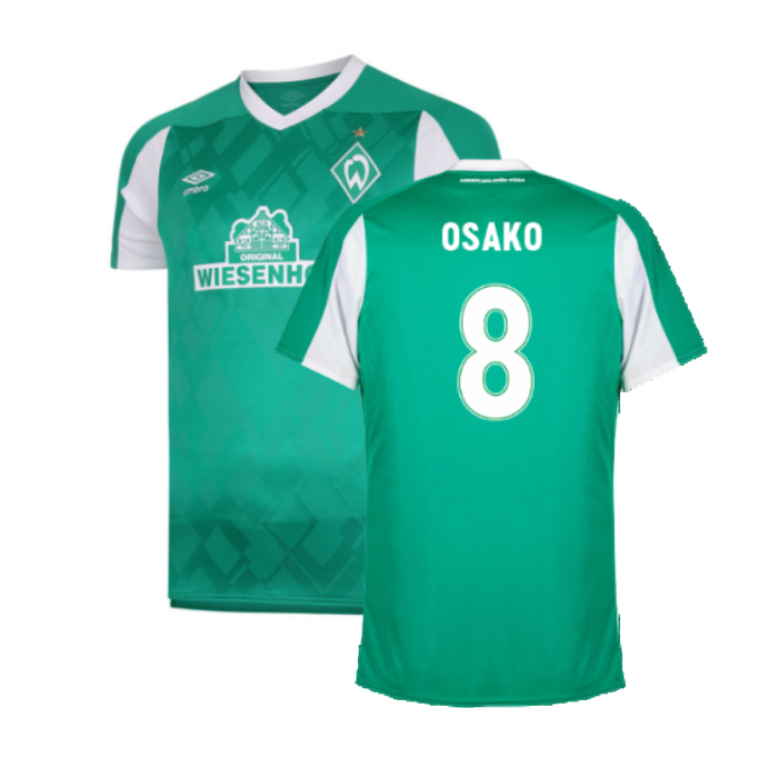 Werder Bremen 2020-21 Home Shirt (XXL) (Mint) (OSAKO 8)