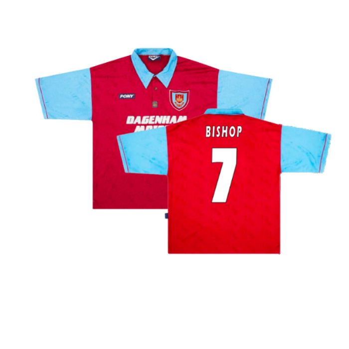 West Ham 1995-97 Home Shirt (XXL) (Mint) (Bishop 7)