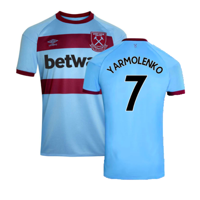 West Ham United 2020-21 Away Shirt (M) (Mint) (YARMOLENKO 7)