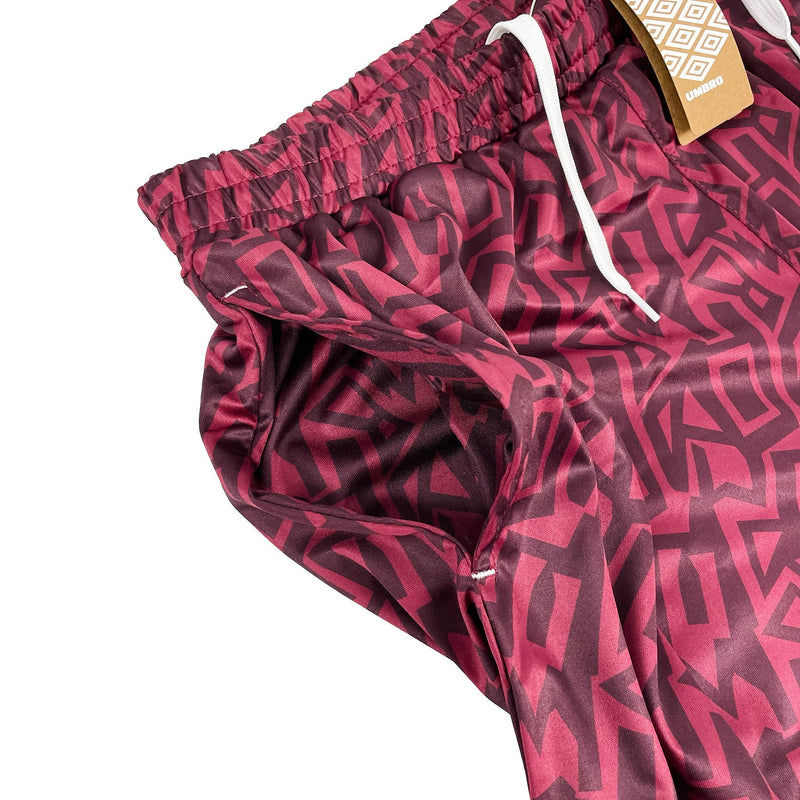 Umbro *BNWT* Claret Graffiti Shorts (Multiple Sizes) With Pockets