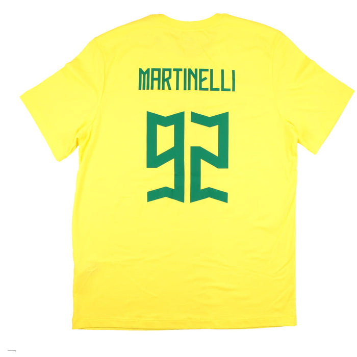 Brazil 2023-24 Nike T-Shirt (L) Martinelli #92 (BNWT)