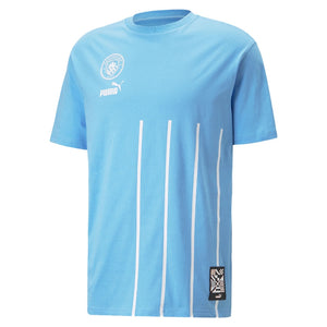 2022-2023 Man City FtblCulture Tee (Blue) (DE BRUYNE 17)_3