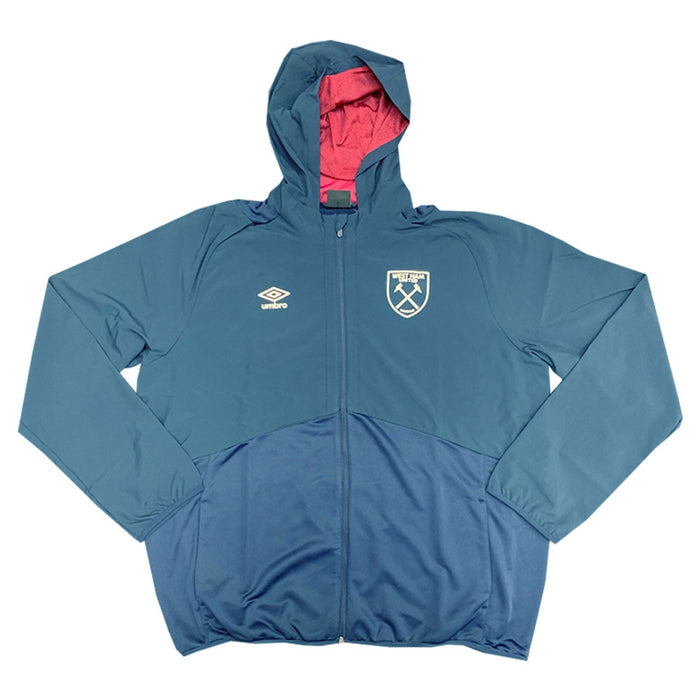 2022-2023 West Ham Hooded Jacket (U) - Dark Navy