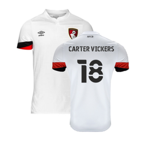 Bournemouth 2021-22 Away Shirt (Sponsorless) (L) (Carter Vickers 18) (Mint)_0