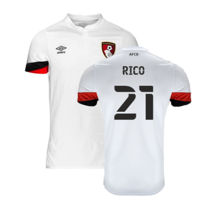 Bournemouth 2021-22 Away Shirt (Sponsorless) (L) (Rico 21) (Mint)